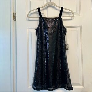 Chelsea & Violet Shimmering Black Kids Dress